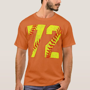 Fastpitch Softball Number 72 72 Softball Jersey U T-Shirt