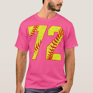 Fastpitch Softball Number 72 72 Softball Jersey U T-Shirt