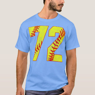 Fastpitch Softball Number 72 72 Softball Jersey U T-Shirt