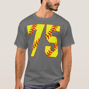 Fastpitch Softball Number 75 75 Softball  Jersey U T-Shirt