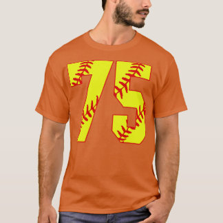 Fastpitch Softball Number 75 75 Softball Shirt Jer
