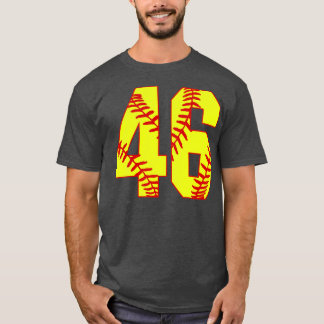 Fastpitch Softball Number Softball Jersey Uniform T-Shirt