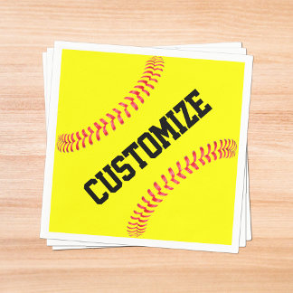 Fastpitch Softball Party/Banquet Custom Napkins