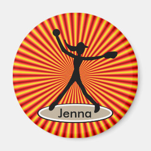 Fastpitch Softball Pitcher Magnet