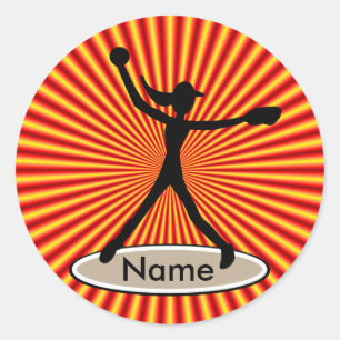 Fastpitch Softball Pitcher Sticker