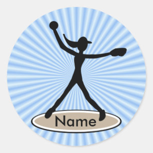 Fastpitch Softball Pitcher Sticker