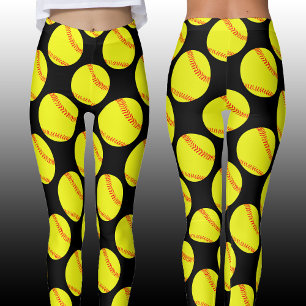 Fastpitch Softball Player Custom Colour Cute Sport Leggings