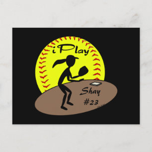 Fastpitch Softball Postcard
