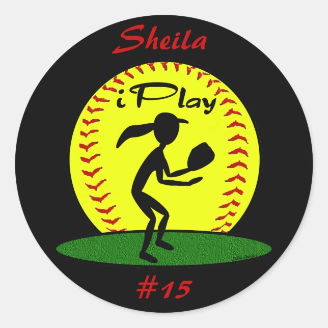 Fastpitch Softball Stickers (Front)