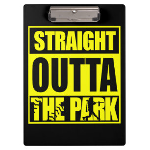Fastpitch Softball Straight Outta The Park Clipboard