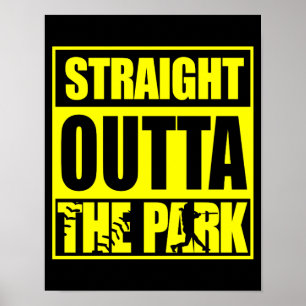 Fastpitch Softball Straight Outta The Park Poster