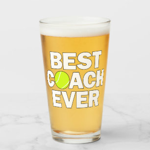 Fastpitch Tennis Coach Ever Thank You Coach Sports Glass