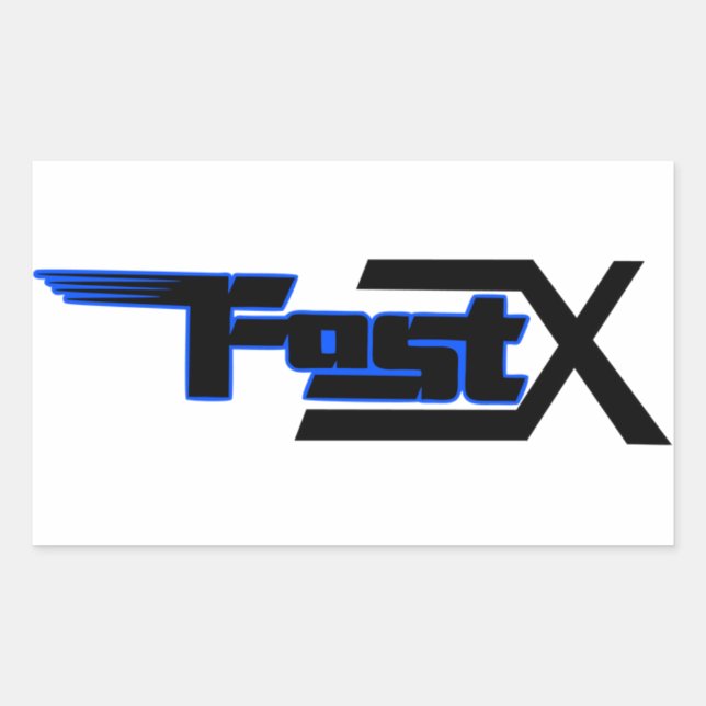 FastX blue sticker (Front)
