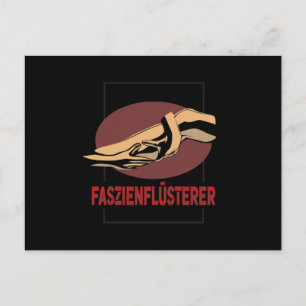 Faszienflusterer Massage Therapist Postcard