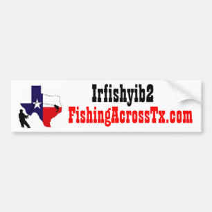 fat%20logo%20#001_AZ, FishingAcrossTx.com, Irfi... Bumper Sticker