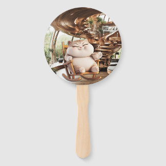 Fat And Sassy Coffee Time Hand Fan