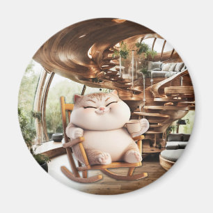 Fat And Sassy Coffee Time Magnet
