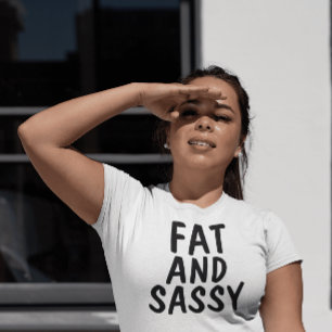 FAT AND SASSY T-shirts, BBW Tri-Blend Shirt