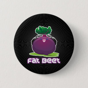 Fat Beet 6 Cm Round Badge