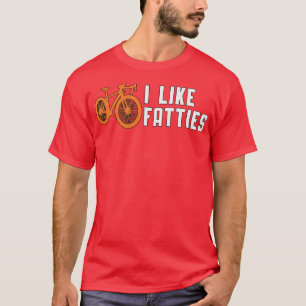 Fat Bike I Like Fatties Biker Biking Retro Funny  T-Shirt