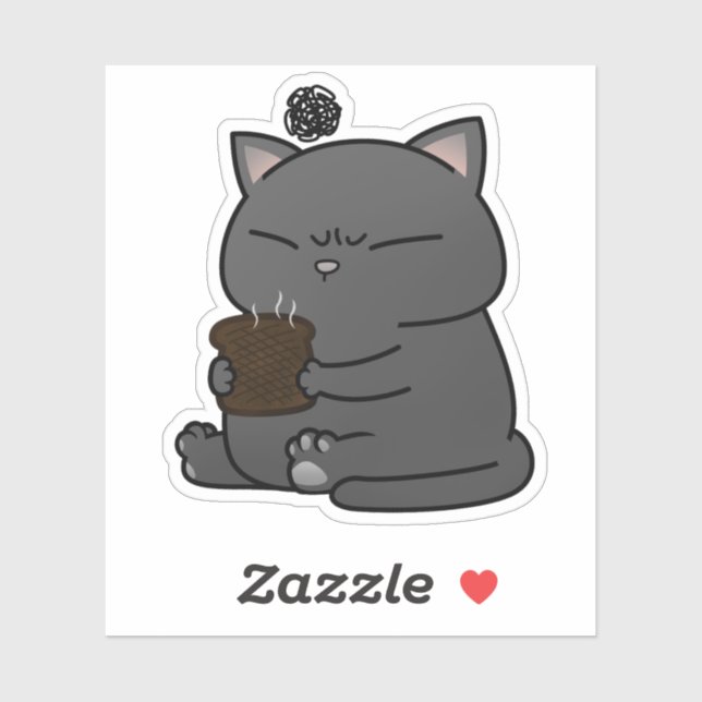 Fat Black Cat Burnt Toast (Sheet)