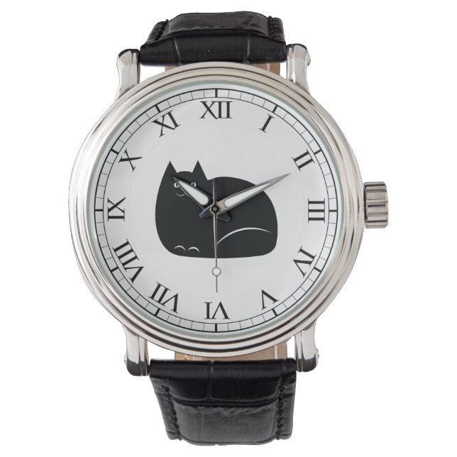 Fat Black Cat Watch (Front)