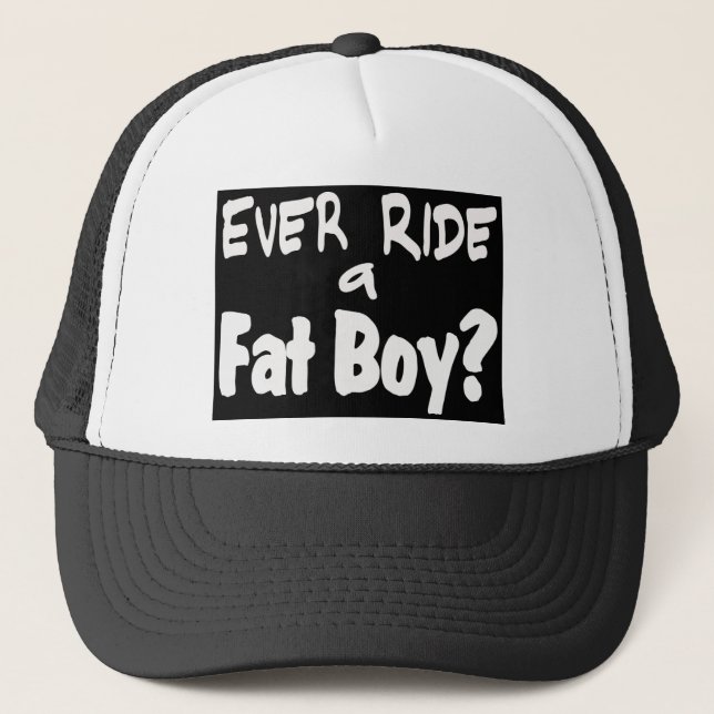 Fat Boy Rider Trucker Hat (Front)