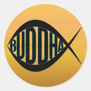 FAT BUDDHA FISH Sticker