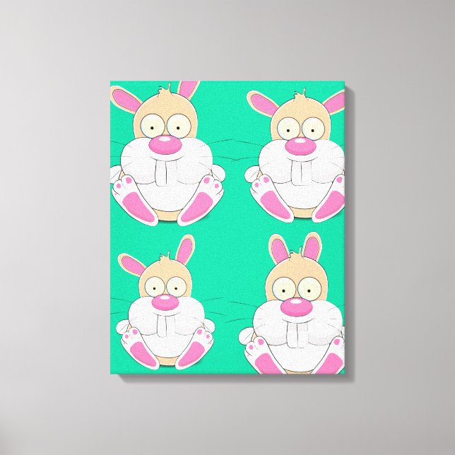 Fat Bunny Canvas Print (Front)