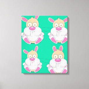Fat Bunny Canvas Print