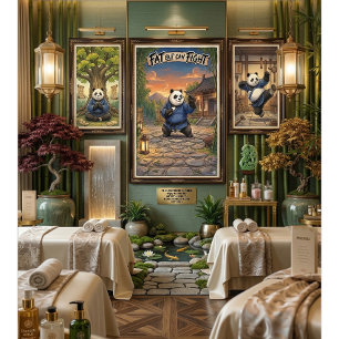 Fat But Can Fight Funny Panda Martial Arts Il Poster