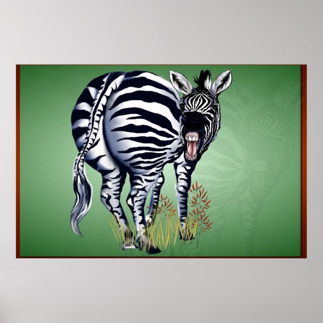 Fat Butted Zebra -Yardsign Poster (Front)