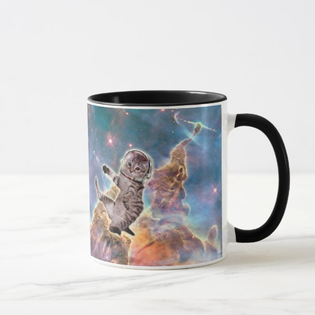 Fat cat astronaut mug (Right)