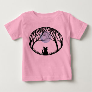 Fat Cat Baby's Shirt Black Cat Art Toddler Shirt