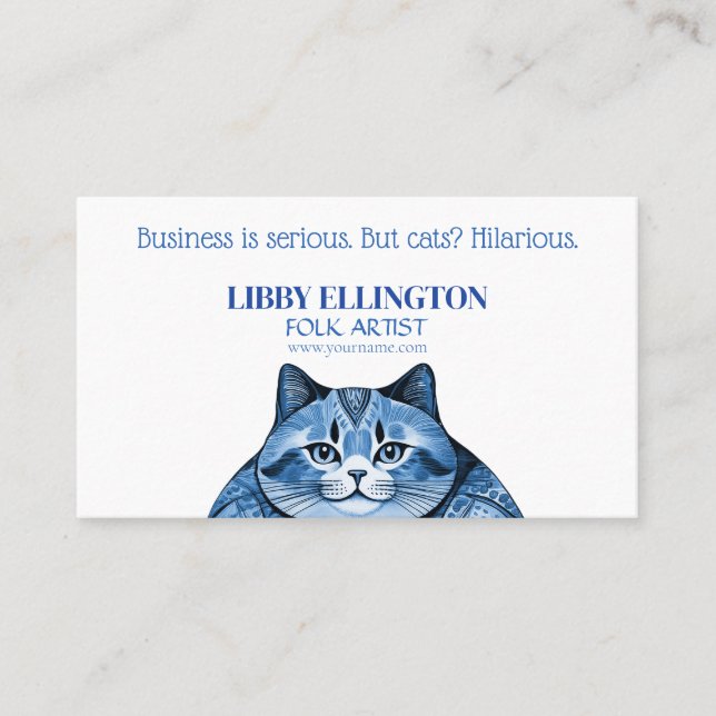 Fat Cat Business Card (Front)