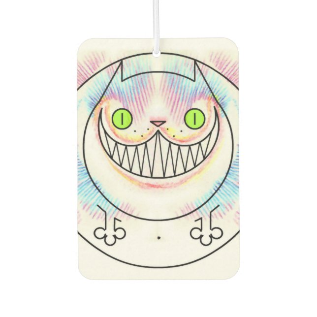 Fat Cat Cheshire Cat Air Freshener (Front)
