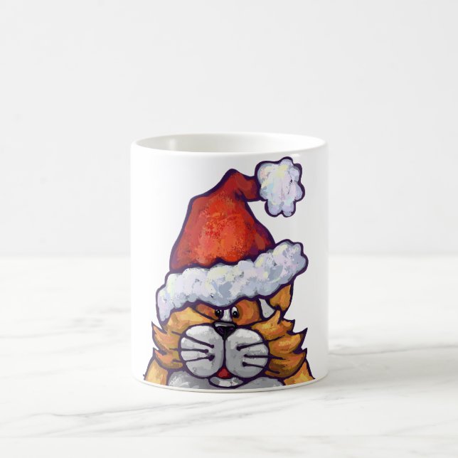 Fat Cat Christmas Coffee Mug (Center)