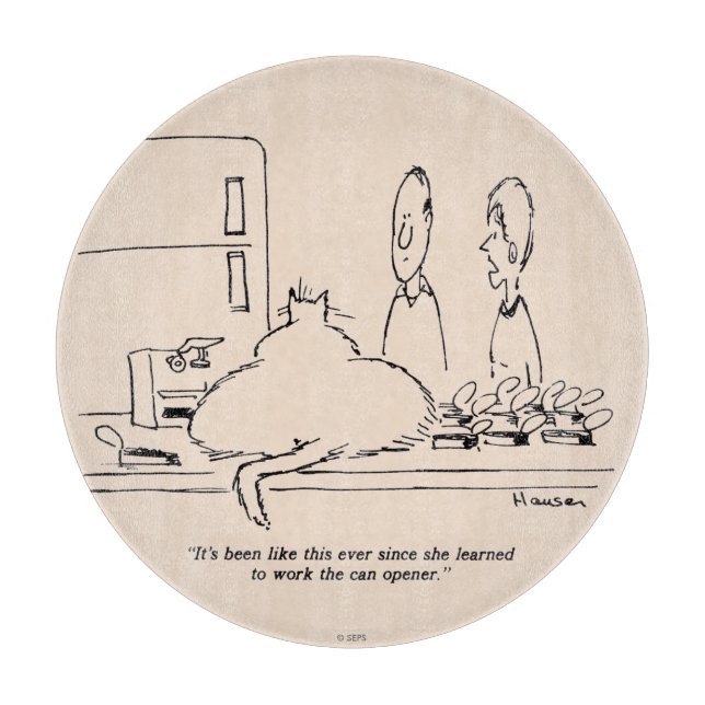 Fat Cat Cutting Board (Front)