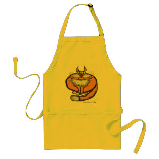 Fat cat funny apron design