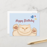 Fat cat Happy Birthday