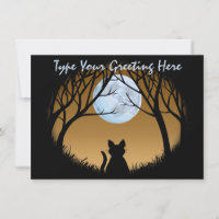 Fat Cat Invitations Personalised Cat Lover Card