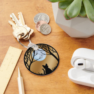 Fat Cat Keychain Black Cat Gifts Pet Keychains