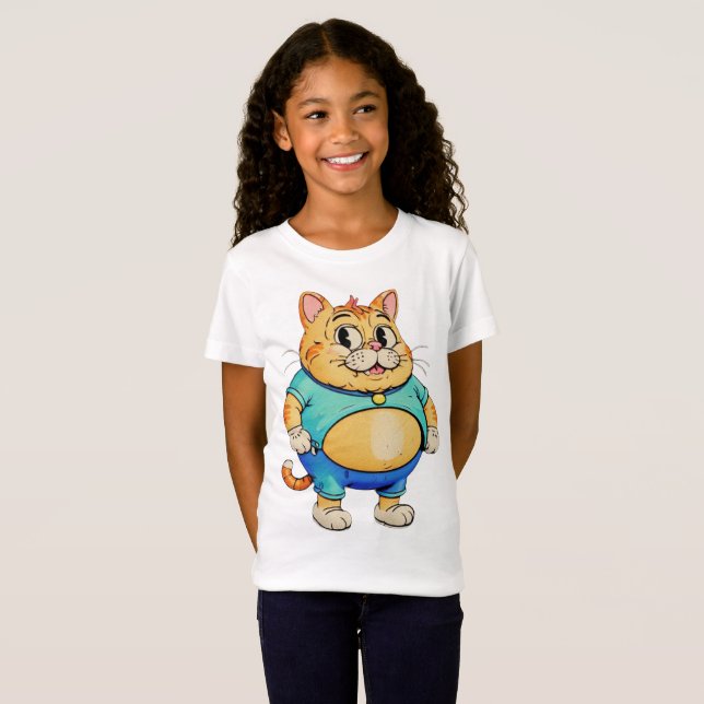 Fat Cat Kid's T-shirt (Front Full)