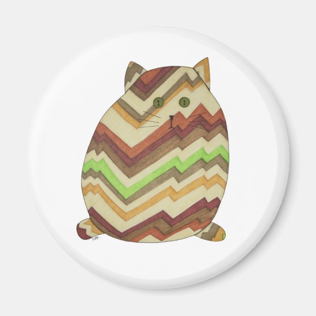 Fat Cat Magnet (Front)