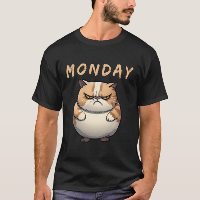 Fat Cat Monday T-Shirt (Front)