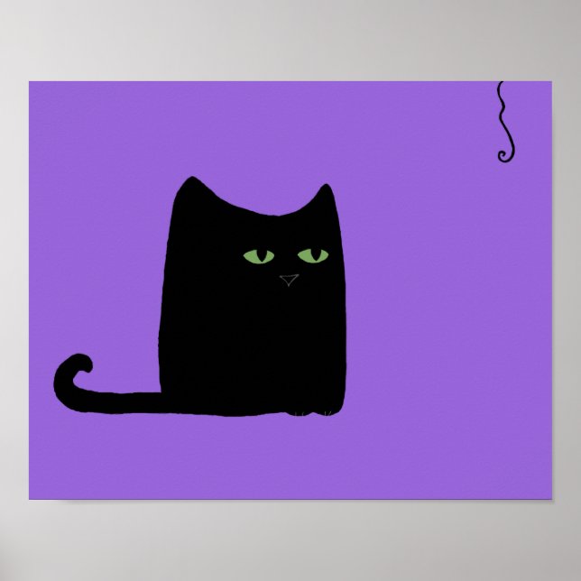 Fat Cat Purple Print (customisable) (Front)