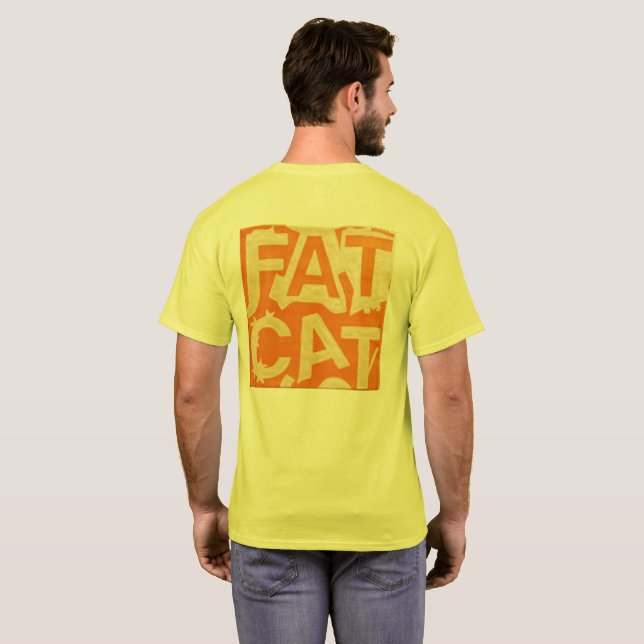 Fat Cat Yellow T-shirt (Back Full)