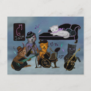 Fat Cats Jam Postcard