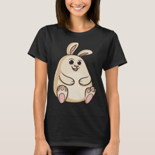 Fat Cute Chubby Rabbit Bunny T-Shirt