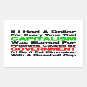 Fat Filmmaker With A Baseball Cap Rectangular Sticker